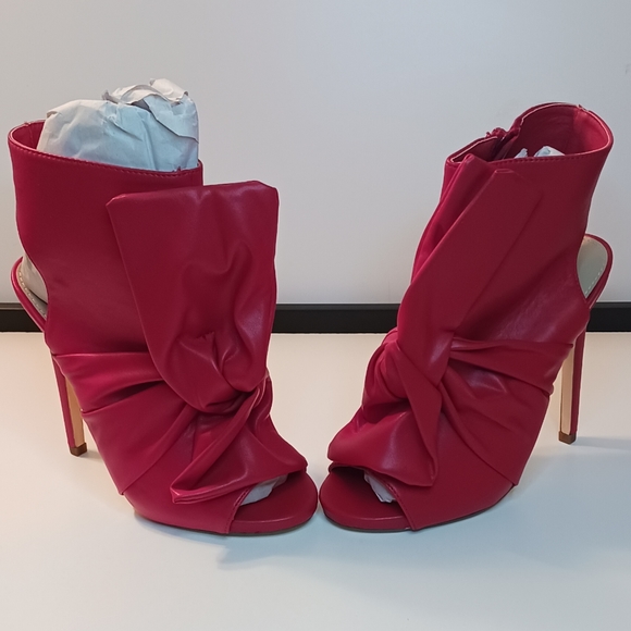 RED Peep toe heels - Picture 4 of 10